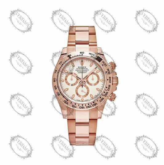 Rolex Daytona Rose Gold Ivory White Dial Oyster Bracelet