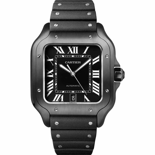 CARTIER SANTOS BLACK WSSA0039