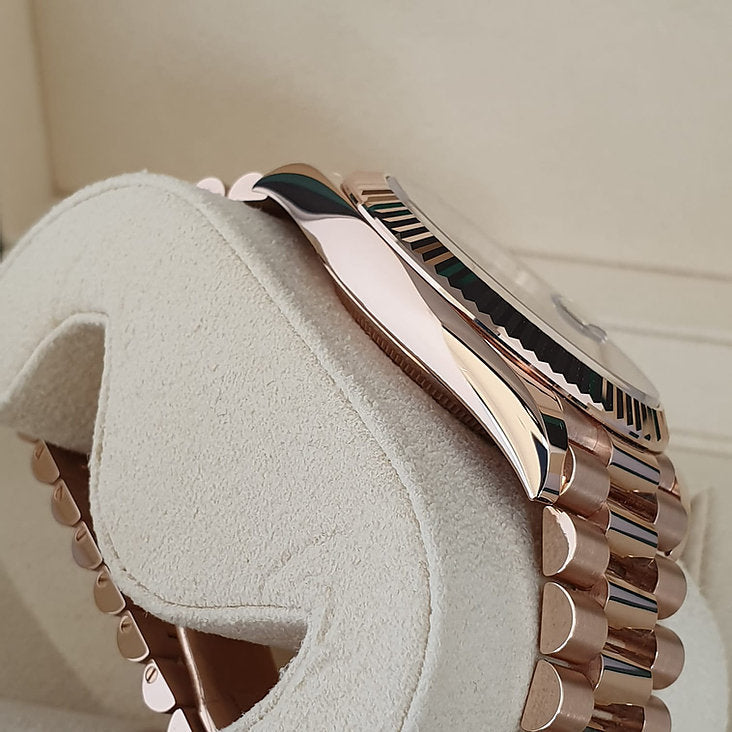 Montre Rolex DayDate 40 Olive Rose Gold  Pour Homme