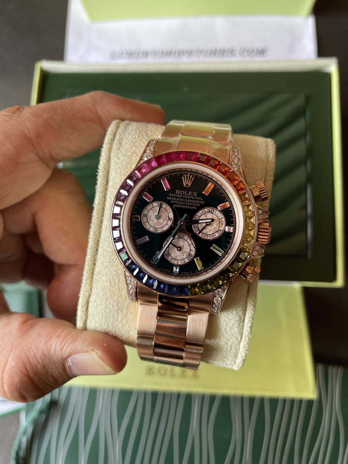 Daytona Cosmographe RAINBOW Rose Gold