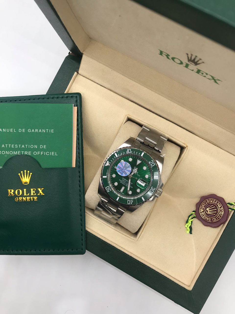 Montre RLX Submariner Vert "Hulk" 116610LV Pour Homme