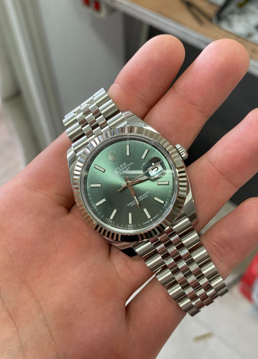 Datejust 41mm Mint Green jubilée Pour Homme